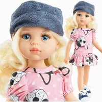 Paola Reina Puppe Amigas Claudia, denimmuts, 32 cm, speelpop
