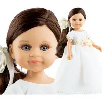 Paola Reina Spaanse lalka Noa, 32 cm, met jurk en bloem
