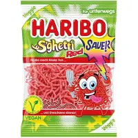 Haribo S’phetti Red – Zure Aardbeiensnoep – Halal - 20 x 85gram Voordeeldoos