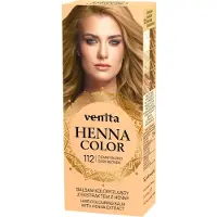 Venita HENNA COLOR BALSEM Dark Blonde / Donker Blond nr.112 Kant-en Klare Natuurlijke Haarverf Zonder Ammoniak. Ammonia. PPD. PTD. Peroxide. Waterstofperoxide etc. 75ml
