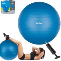 Rebel Active Serie - Revalidatie Gymnastiekbal - 65cm - Blauw - Inclusief Handpomp