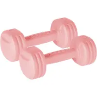 Rebel Active Serie - Bitumineuze Dumbbells - 2x1kg - Pastelkleur - Antislip