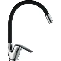Kuchinox Keukenmengkraan met flexibele uitloop, zwart, model ELZA