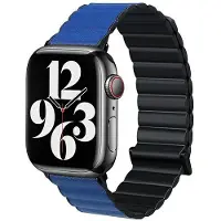 Beline Magnetic Pro Serie - Smartwatchbandje - Zwart - Blauw - Magneetsluiting