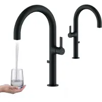 Laveo Pureco keukenkraan, zwart, voor waterfilters
