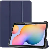 EtuiTab - Samsung Galaxy Tab S6 Lite Hoes - CIEMNO-NIEBIESKIE - Pen Gleuf - Slim Ontwerp