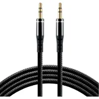 EverActive CBS-1JB Serie - Audiokabel - 3.5mm Mini Jack - 100cm - Siliconen en Aluminium