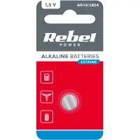 Rebel Extreme Serie - Alkaline Knoopcelbatterij - AG10 - Verbeterde Efficiëntie