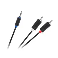 Cabletech - Jack 3.5 mm naar 2RCA Kabel - 5m - Hoogwaardige Geluidskwaliteit