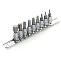 KRAFT&DELE Torx Bitset 9-delig 1/4" T10-T60