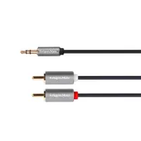 Krüger&Matz Basic - Audio Kabel - 10m - Jack 3.5mm naar 2RCA - Stereo