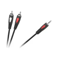 Cabletech Eco-Line - Audio Kabel - 5m - Jack 3,5mm - 2 RCA