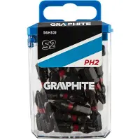 Graphite screwdriver bit (Impact bits PH2 x 25 mm, 20 pcs.)