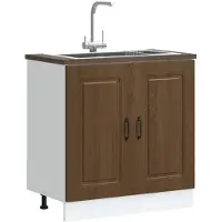 vidaXL Onderkast voor spoelbak, model Kalmar, wit, 80x46x81,5 cm, van houtvezel