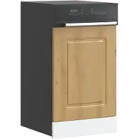 vidaXL Vaatwaspaneel Kalmar 45x1,5x57 cm bewerkt hout hoogglans wit