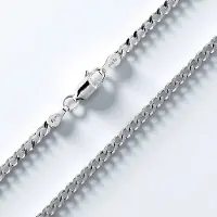 Cavill - Zilveren Pantserketting - 925 Sterling Zilver Gerhodineerd - 50 cm - Stevig en Elegant - Dames en Heren Ketting - Klassiek Design