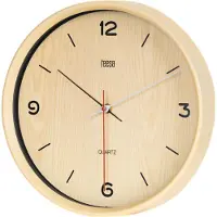 Uni-T Teesa TSA0048 Wandklok 30 cm, imitatie licht hout