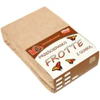 Karo Hoeslaken Frotte met Elastiek Beige 160x200cm