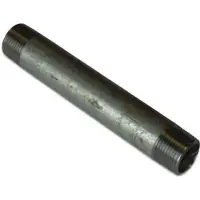 Mega Nr. 23 Pijpnippel staal verzinkt 1/2 inch buitendraad 200 mm