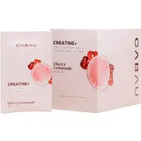Cabau - Creatine+ Sachets – Cherry Lemonade – 14 Self-care Sips met creatine monohydraat – ondersteunt spiermassa, herstel en mentale helderheid – suikerarm - (14 x 6 gram)
