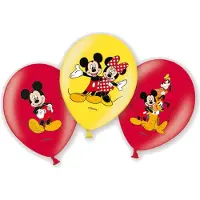 Amscan Ballons de baudruche anniversaire : 6 ballons Mickey et ses amis