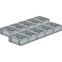 Ssi Euro Box EF 3120, 4,2 l, L 300 x B 200 x H 120 mm, grijs, 10 stuks