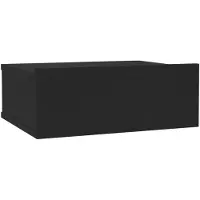 vidaXL Nachtkastje zwevend 40x30x15 cm bewerkt hout zwart
