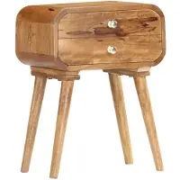 vidaXL Nachtkastje 43x30x58 cm massief mangohout