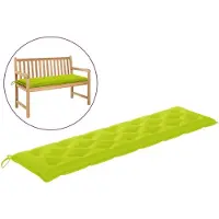 vidaXL Tuinbankkussen 200x50x7 cm oxford stof heldergroen