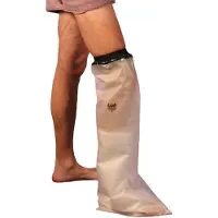 LimbO - Douchehoes Onderbeen Breed - Waterdicht - Kort (65 cm gipsomtrek 52-59 cm)