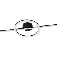 Eglo Design Plafondlamp Agostino Zwart Rond