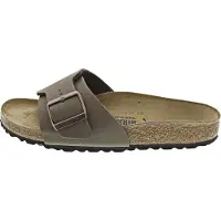 Birkenstock - Sandalen en slippers - Catalina Birko-Flor Narrow Mocha voor Dames - Maat 37 - Bruin