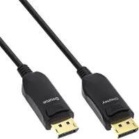 InLine DisplayPort 1.4 AOC kabel, 8K4K, zwart, 25m
