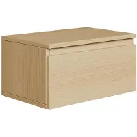 NADUVI Collection Nachtkastje Kate zwevend | mdf bruin 48.4x25.4x31.8 cm nachtkastjes | NADUVI