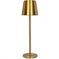 Anna's Collection Oplaadbare tafellamp | 27.5 cm | 3000-6000K | Dimbaar | IP44 | Goud