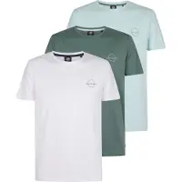 Petrol Industries Shirt olijfgroen / mintgroen / wit