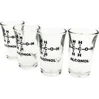 Mad Monkey - Alcohol shot glasses (set of 4) - 5 cl per glass