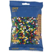 HAMA Beads 201-66, Creatieve set voor kinderen, vanaf 5 jaar, PVC, Meerdere kleuren, 3000 stuks
