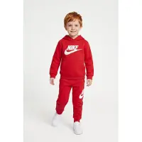 Nike Joggingpak 'CLUB FLEECE' rood / wit