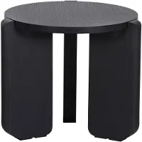 Selsey Preffines S – Salontafel, Ø 50 cm, essenhoutlook zwartgrijs