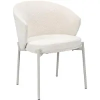 Selsey Atisly – Gestoffeerde stoel met chenille, lichtbeige