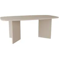 Selsey Piano – Rechthoekige eettafel met afgeronde hoeken, 190 cm, kasjmiergrijs