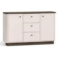 Selsey Vilavio – Dressoir 2-deurs, 3 laden, Kasjmier/eikenlook donker, 138 cm