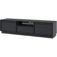 Selsey TV-meubel Echo 2-deurs | mdf zwart 154x39.4x39 cm tv-meubels | NADUVI