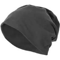 Build Your Brand Jersey Beanie BY002 - Mid Grey - One size