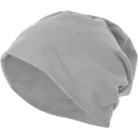Build Your Brand Jersey Beanie BY002 - Heather Grey - One size