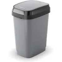 Curver Dubbele scharnierbalk met beplating, grijs, 10 liter