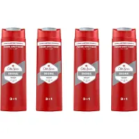 Old Spice 4 x - Original - Douchegel 3-in-1 - Reinigt, Verfrist & Verzorgt - 400 ml - Douchegel - 3-in-1 - Reinigen - Verfrissen - Verzorgen
