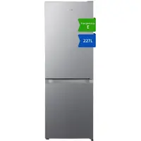 Chiq JR205LSE Koel-vriescombinatie – 205L – Energieklasse E – Zilver – Vrijstaand – Compacte Koelkast met Vriesvak
