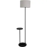 Naeve Vloerlamp Tordis, zwart, Woon-/ Eetkamer, metaal, Modern, vloerlamp